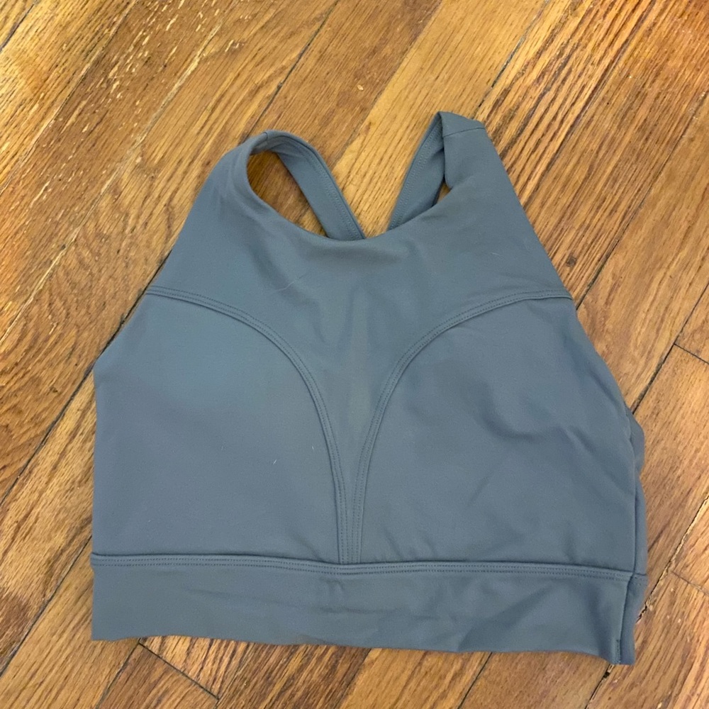 New Alphalete Sports Bra Small Gray